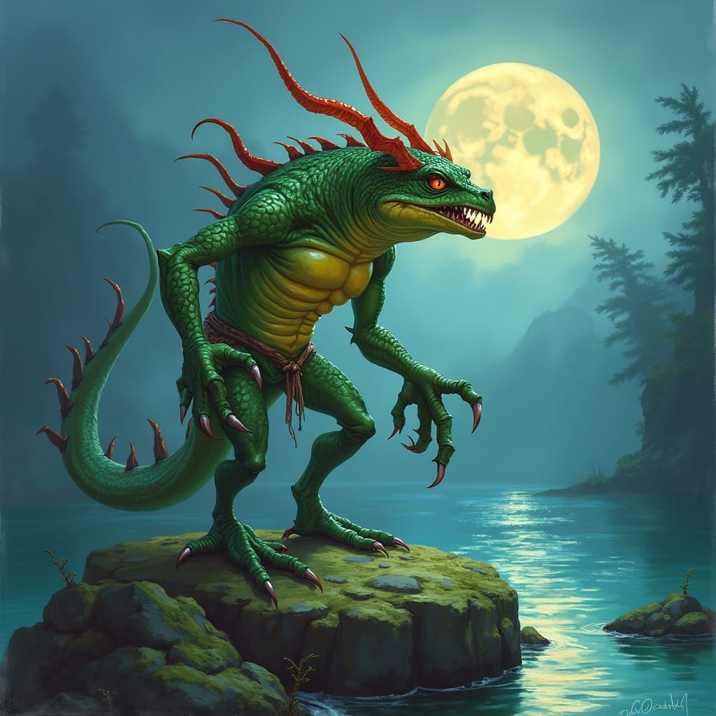 a murloc ready to fight 