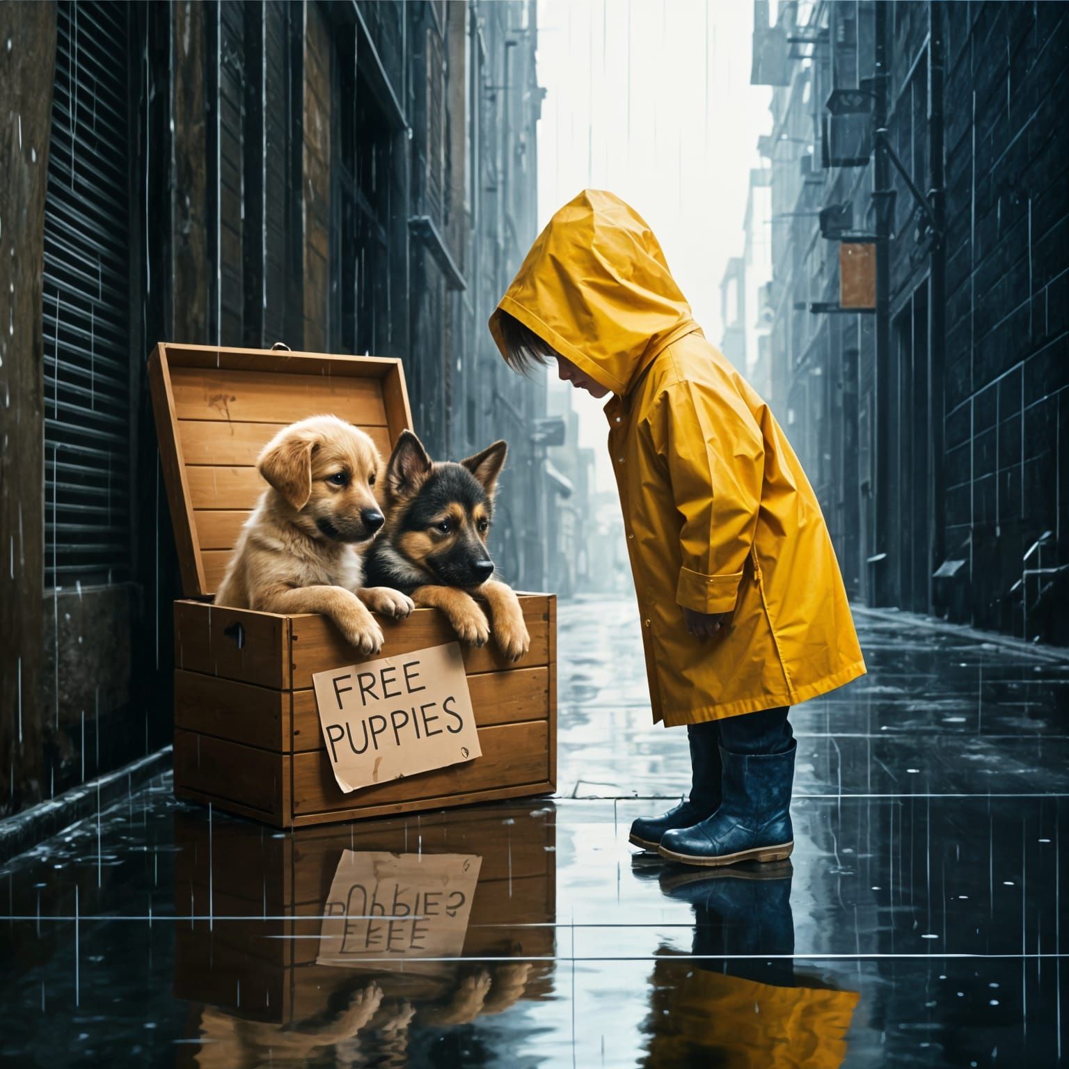 The Puppy Box  by @CandyFox