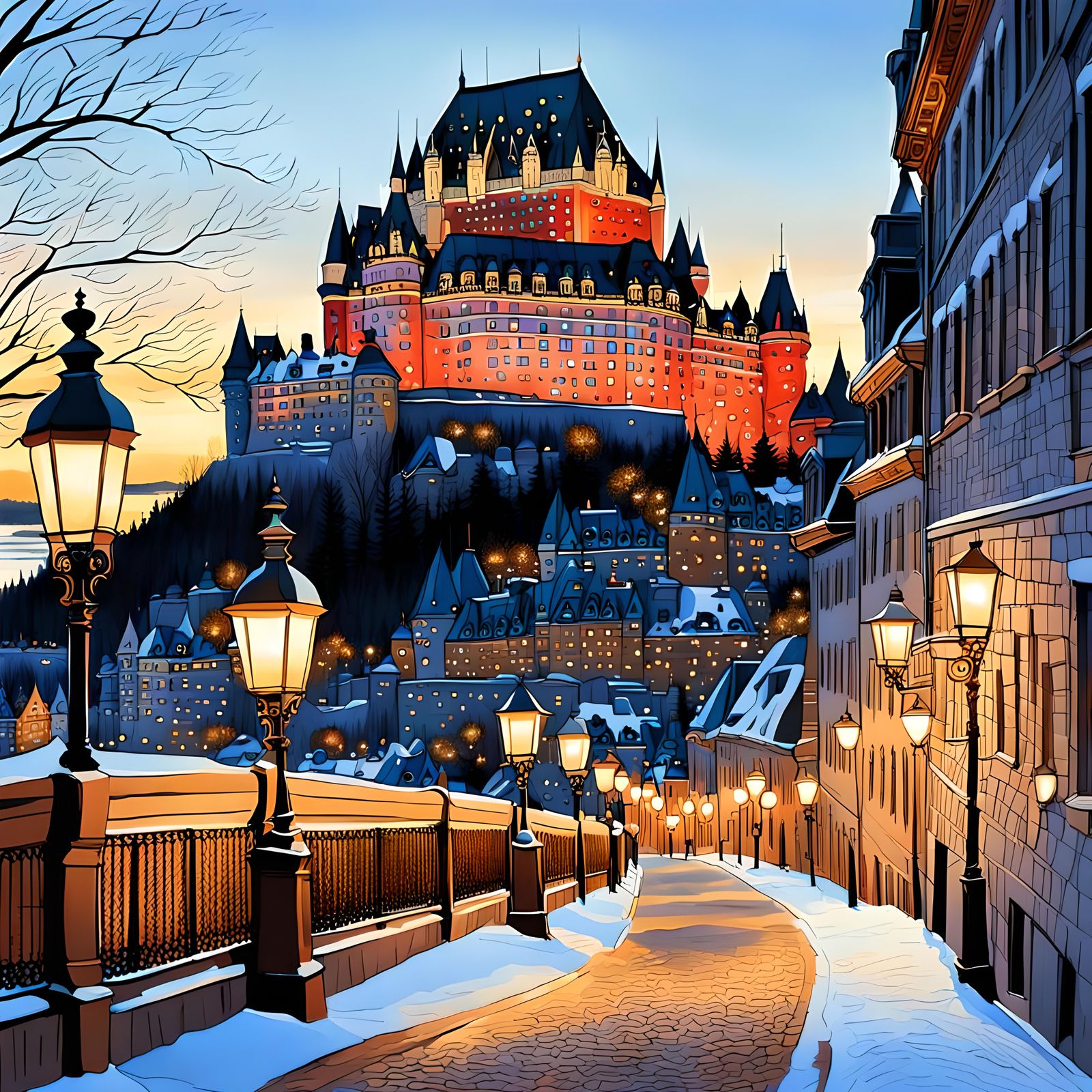 A Quebec fantasy  by @Sig