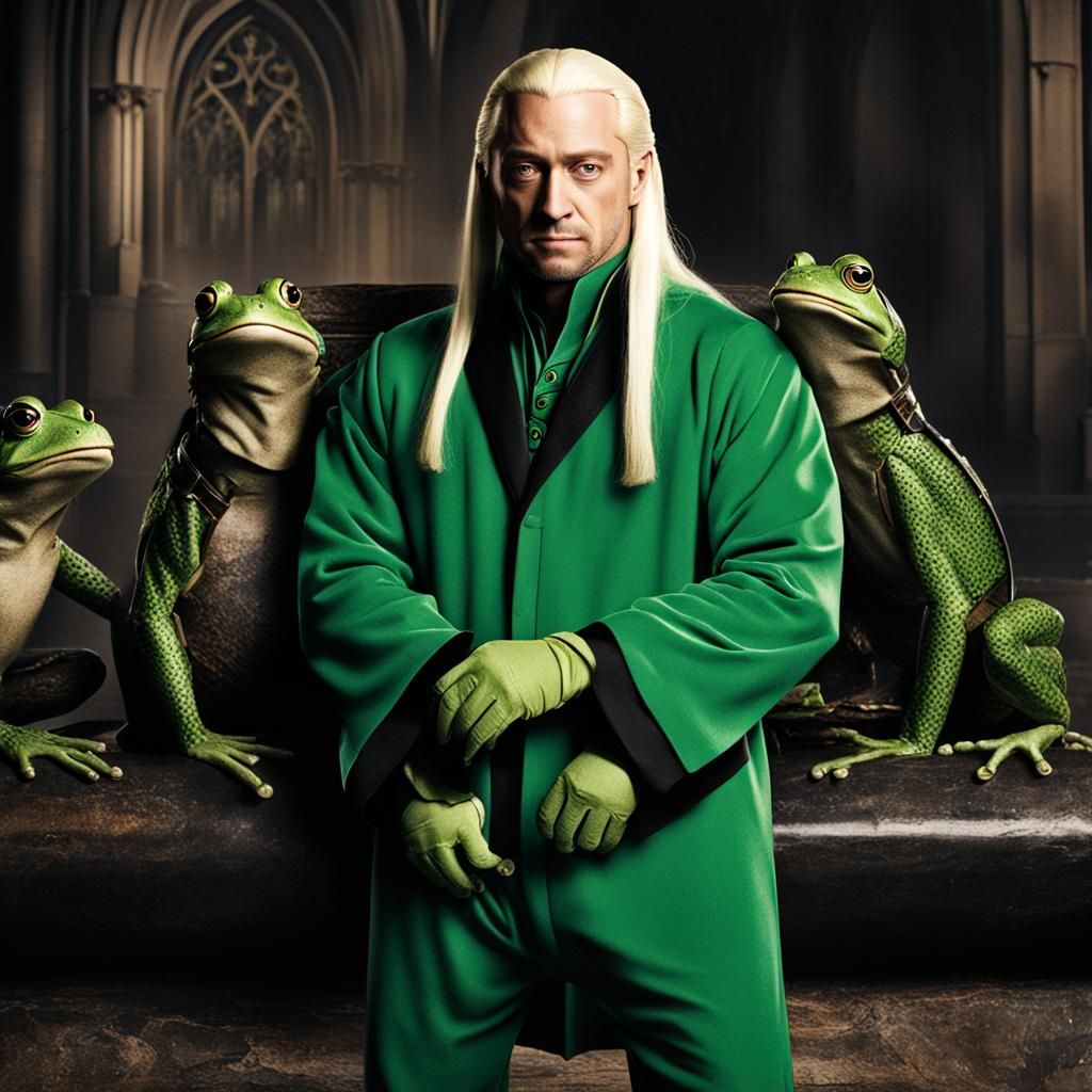 Lucius malfoy in frog onesie - AI Generated Artwork - NightCafe Creator