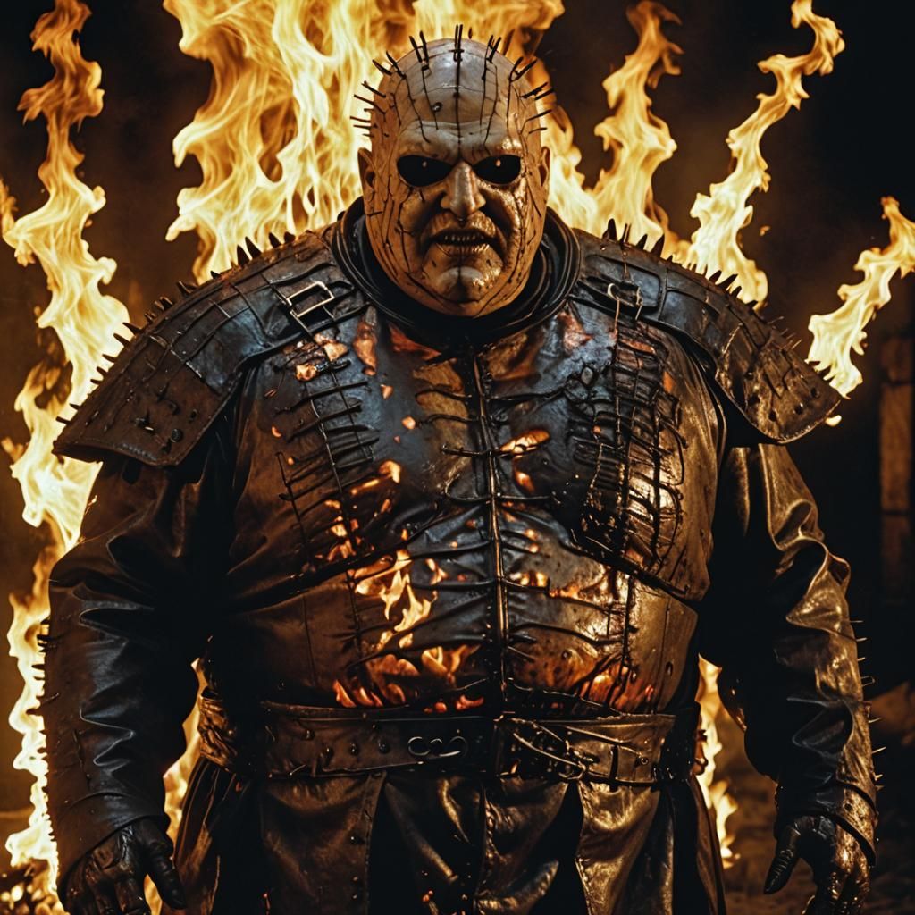 Hyperrealistic Cenobite, "Butterball", from the movie "Hellb...