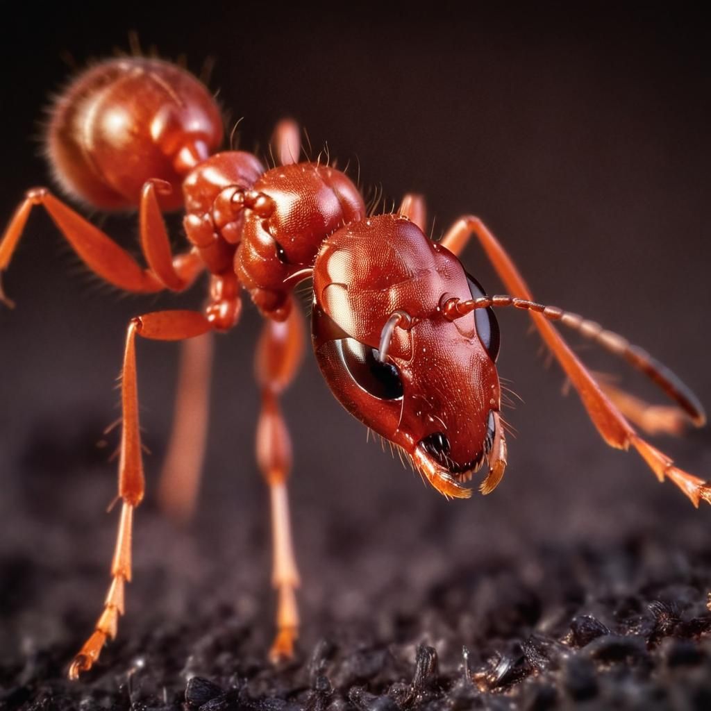 Macro Photograph of a Fire Ant  by @possom2009