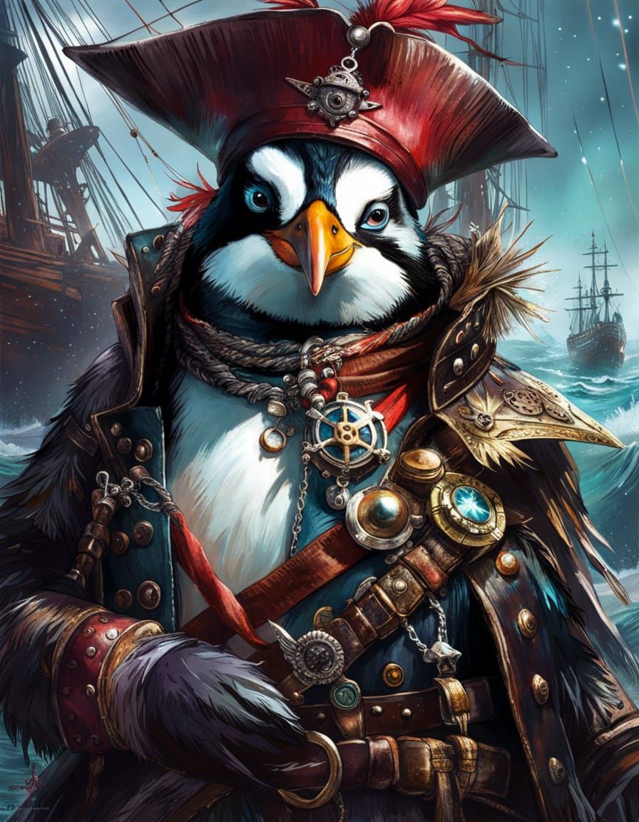 Captain Buckbeak  by @Drake Bartowski AI Art