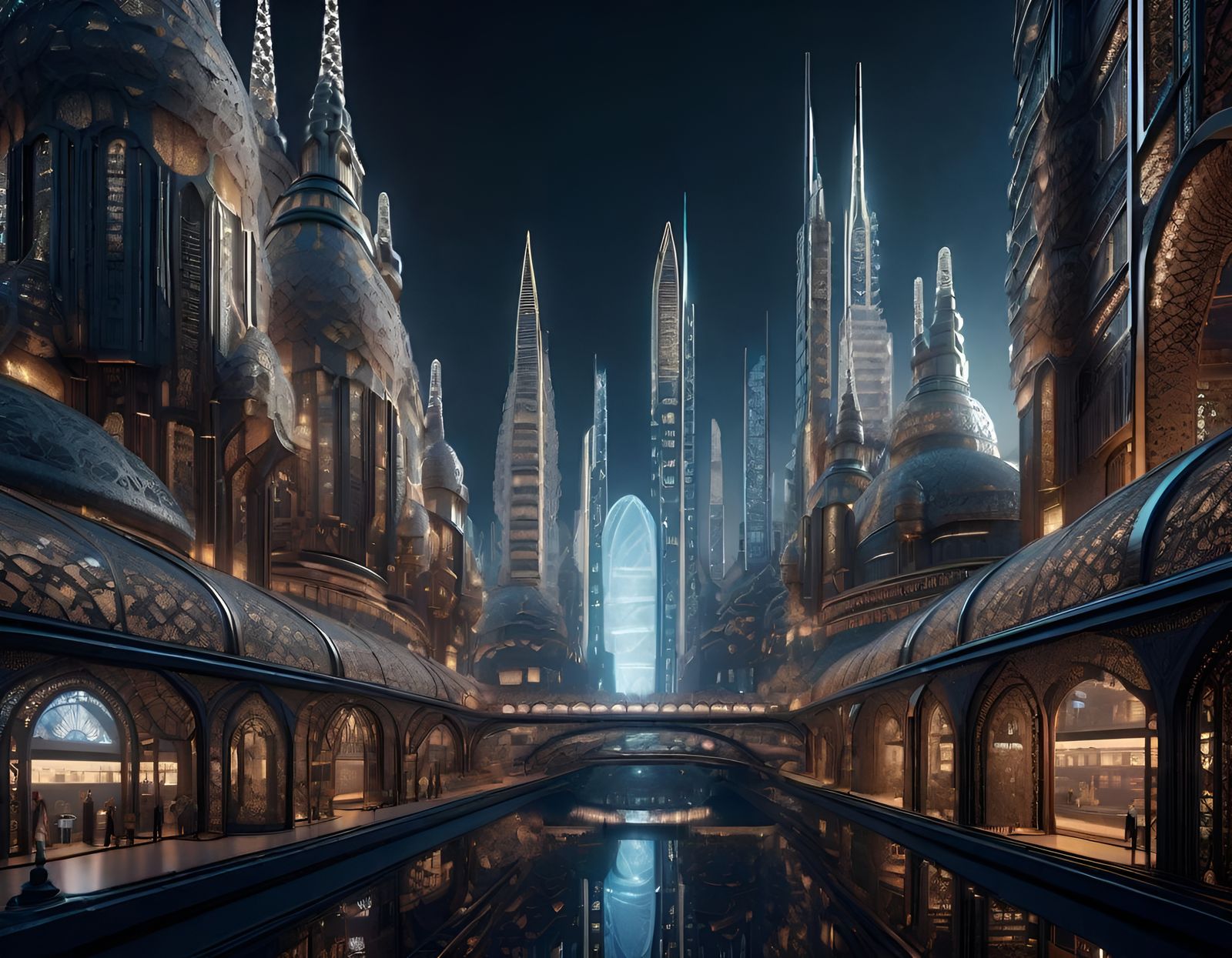 Future city.   by @ReaperGod