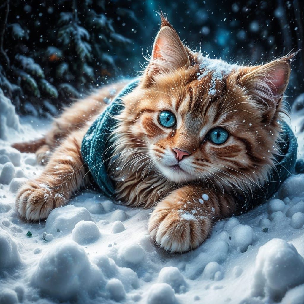 Kitten is saying " Help Me, Help Me !! "