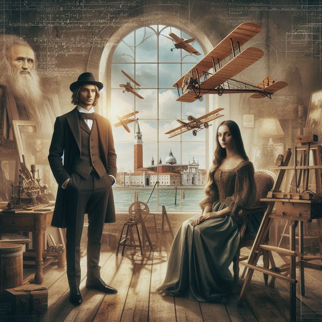 Leonardo and Mona Lisa