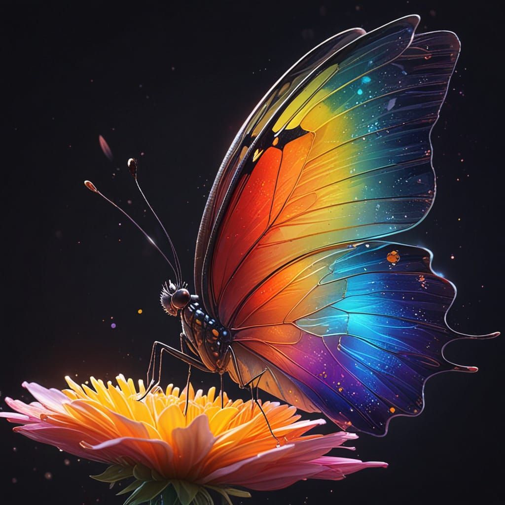 Rainbow Wing Butterfly
