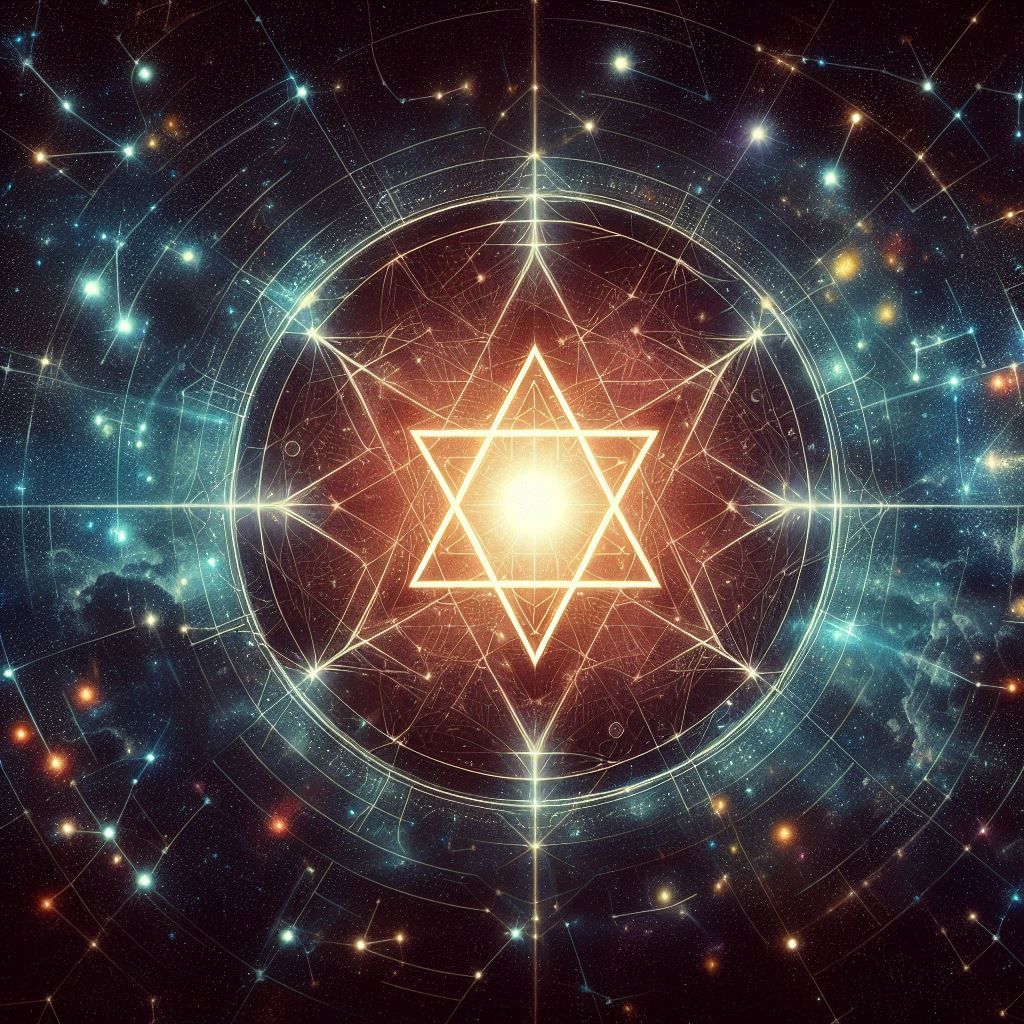 Magen David in space.