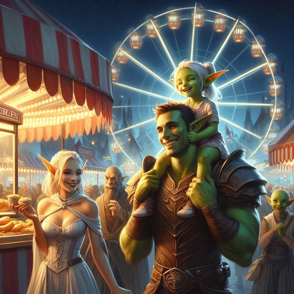 Fantasy couple at the Carnival