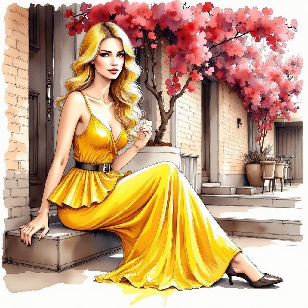 <lora:InkDrawingflux:1.0> 