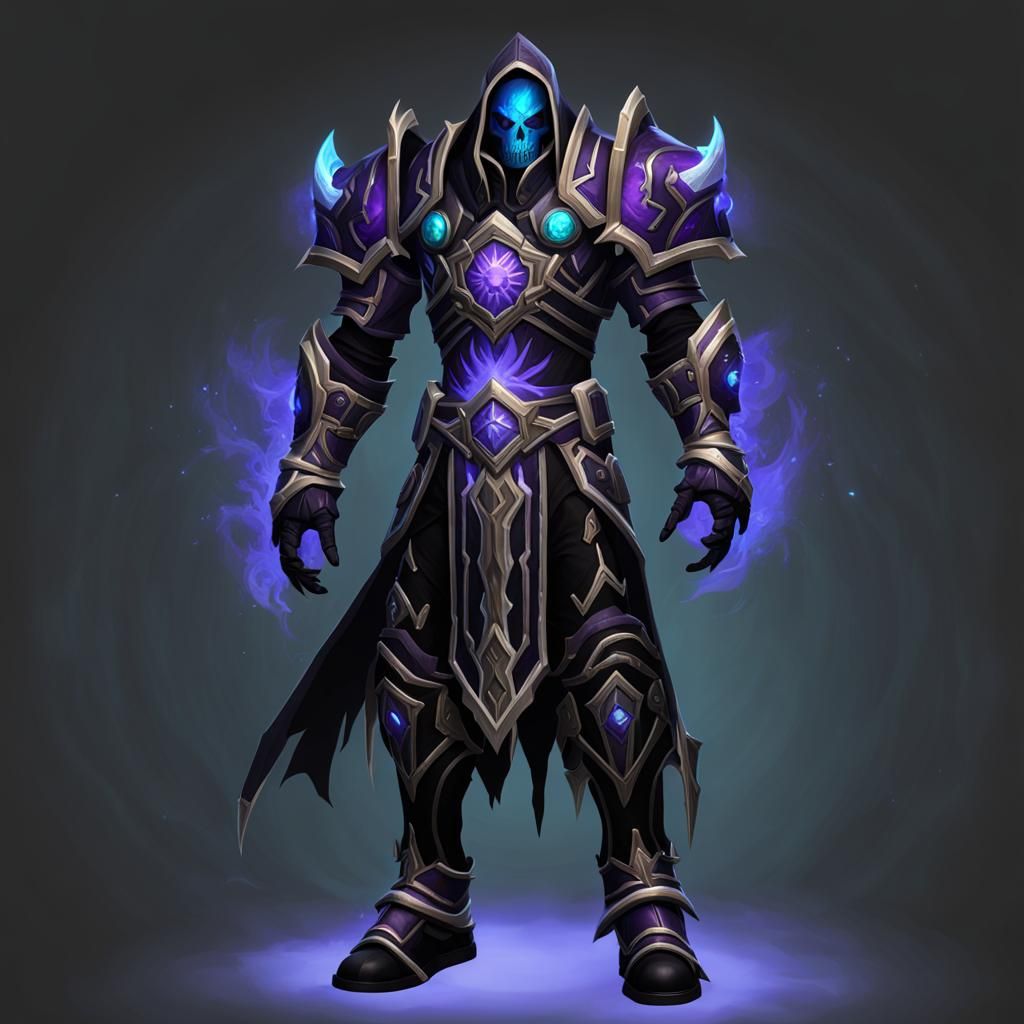 World of warcraft necromancer dark energy void rift armour