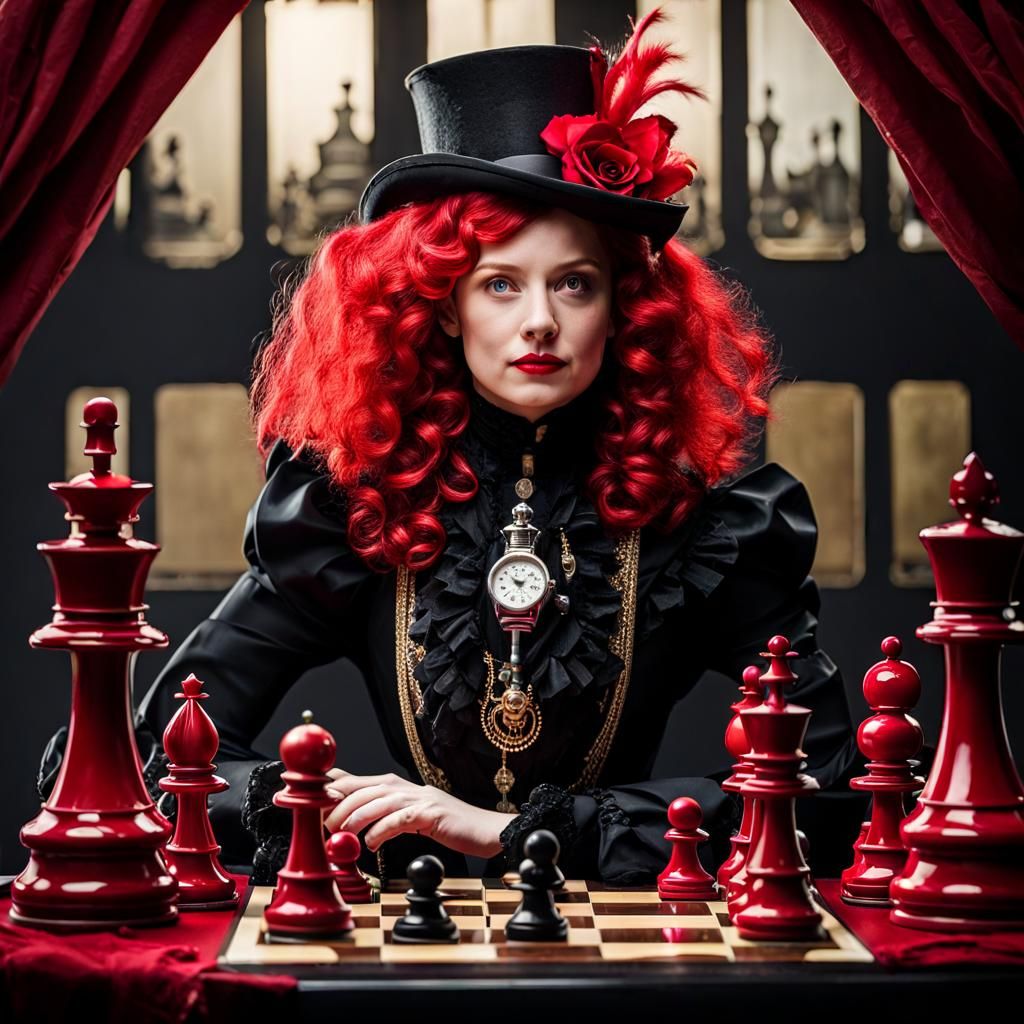 Victorian Clockwork ChessPlaying Automaton AI Generated Artwork