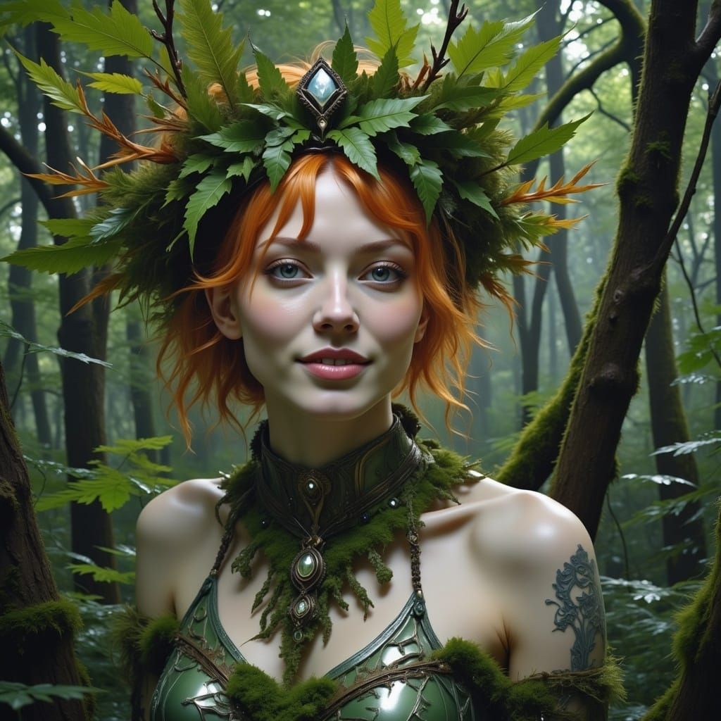  <lora:Wild Thing Flux:1.0>  in the woods