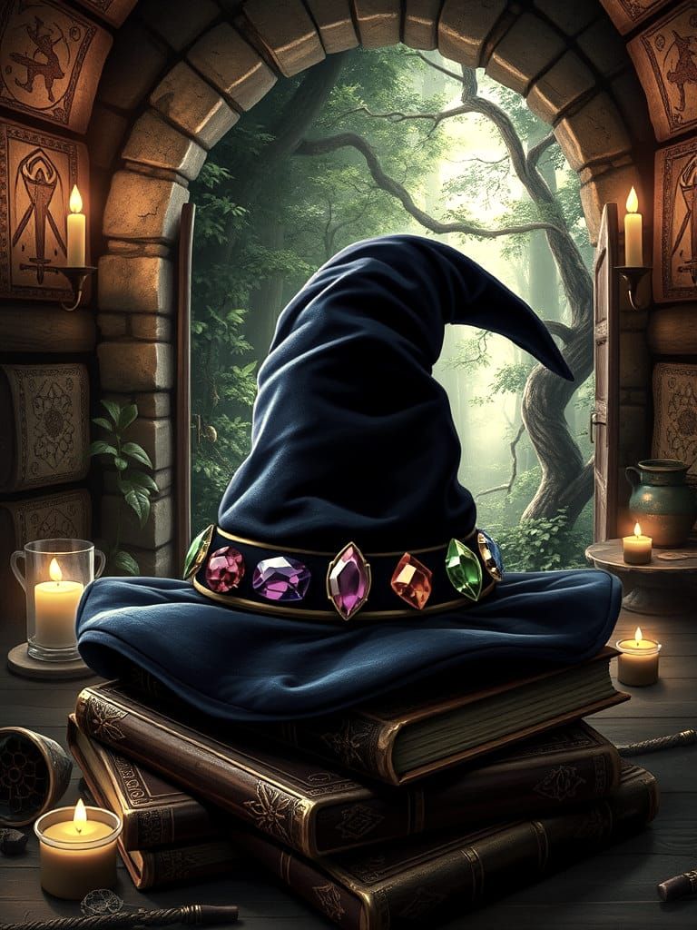 A wizard's hat   by @Fragarach