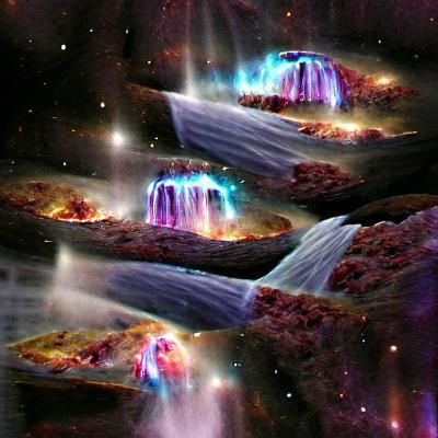 Supernova waterfalls