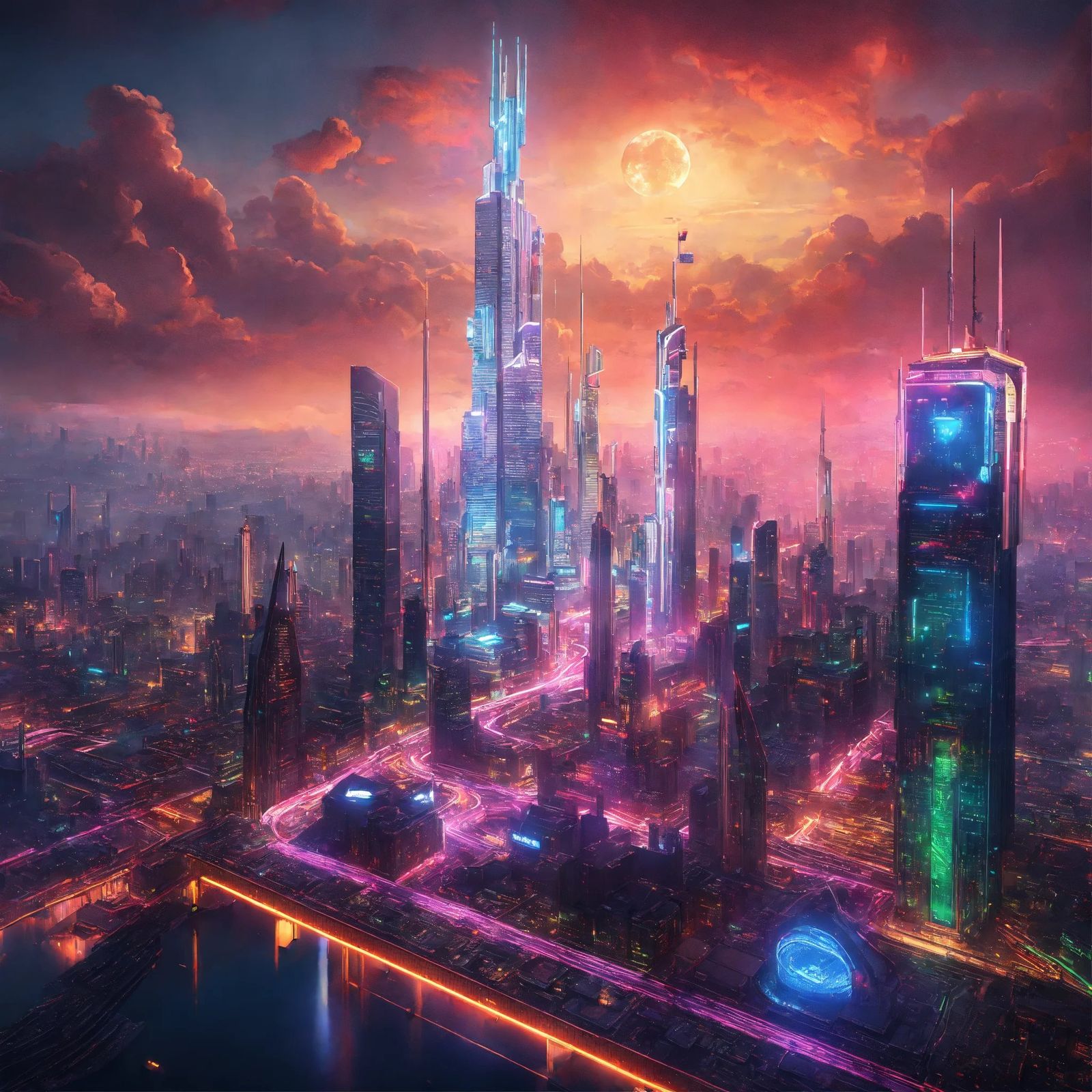 cityscape - AI Generated Artwork - NightCafe Creator