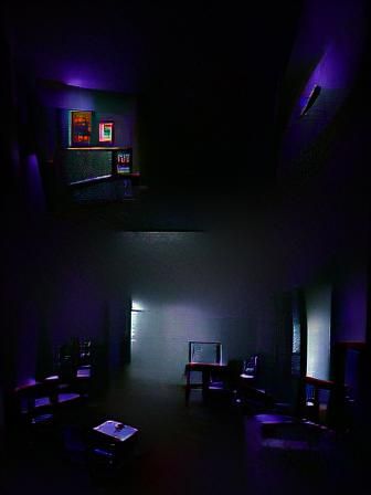 A dark room