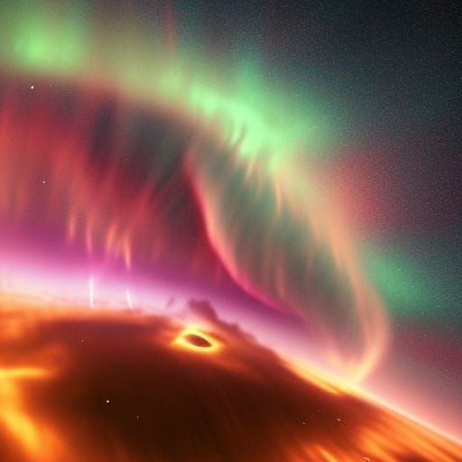 Extinction event combined big bang creation life, epic maste...