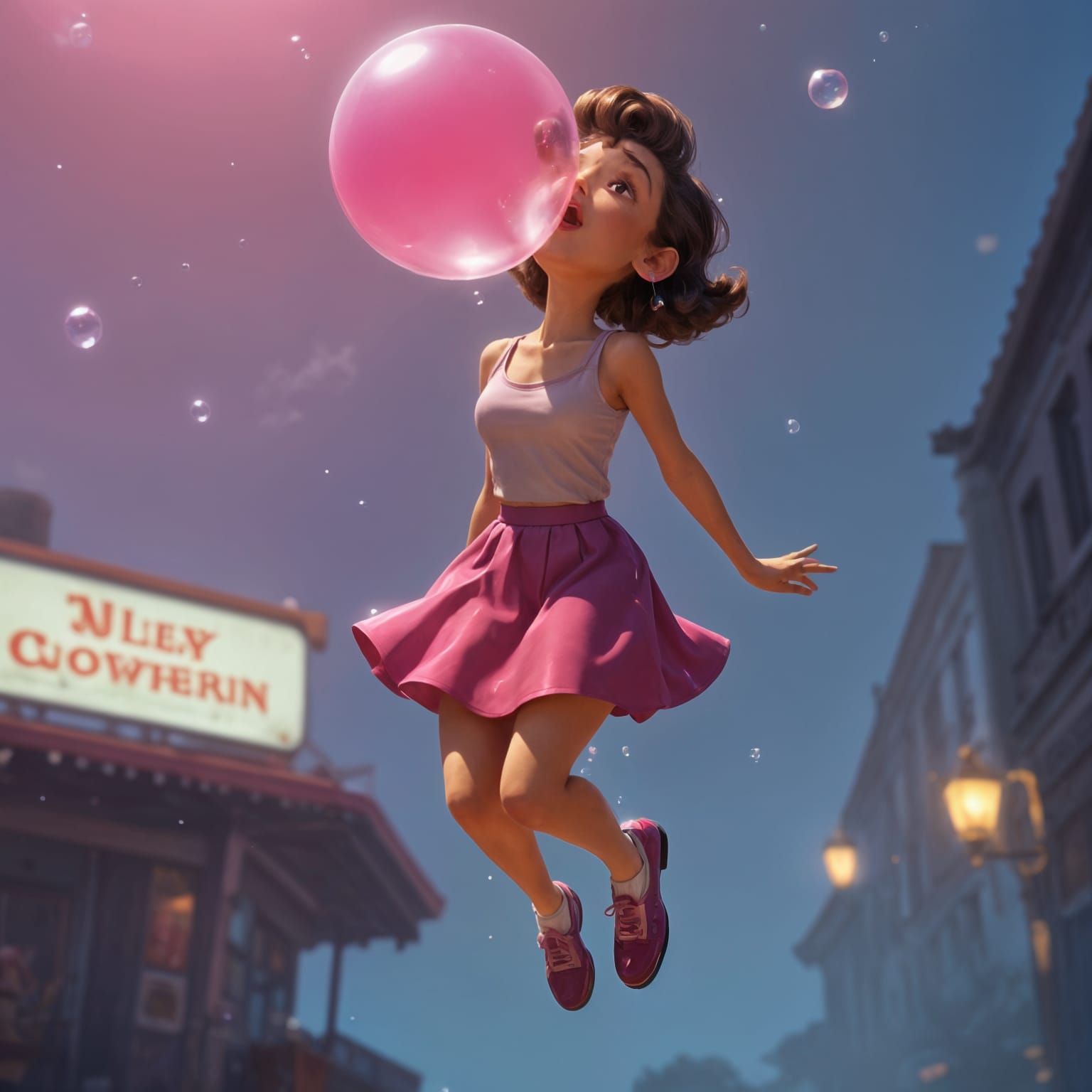 Blowing bubbles  by @Mike Ritchie