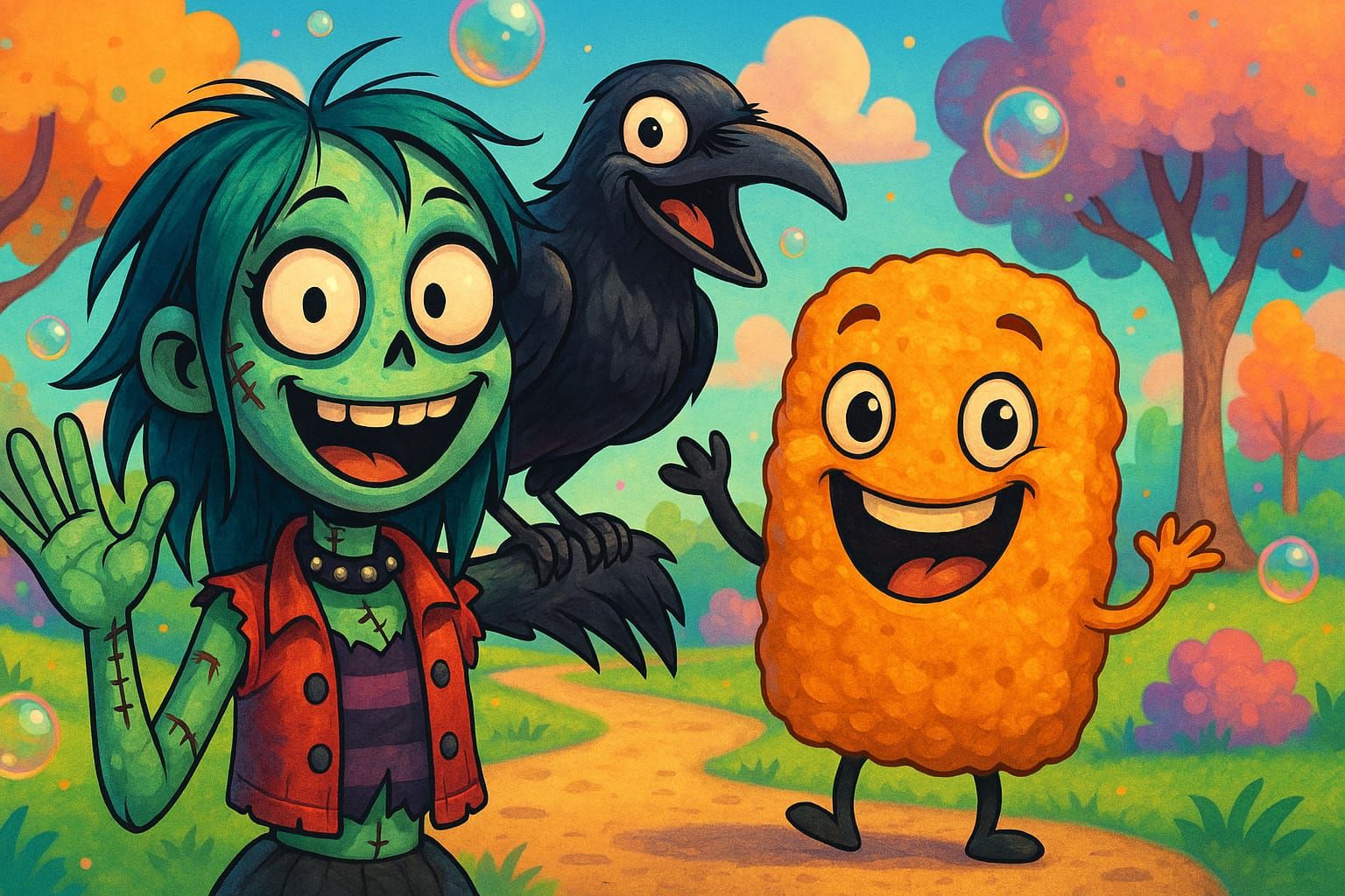 Three Quirky Friends