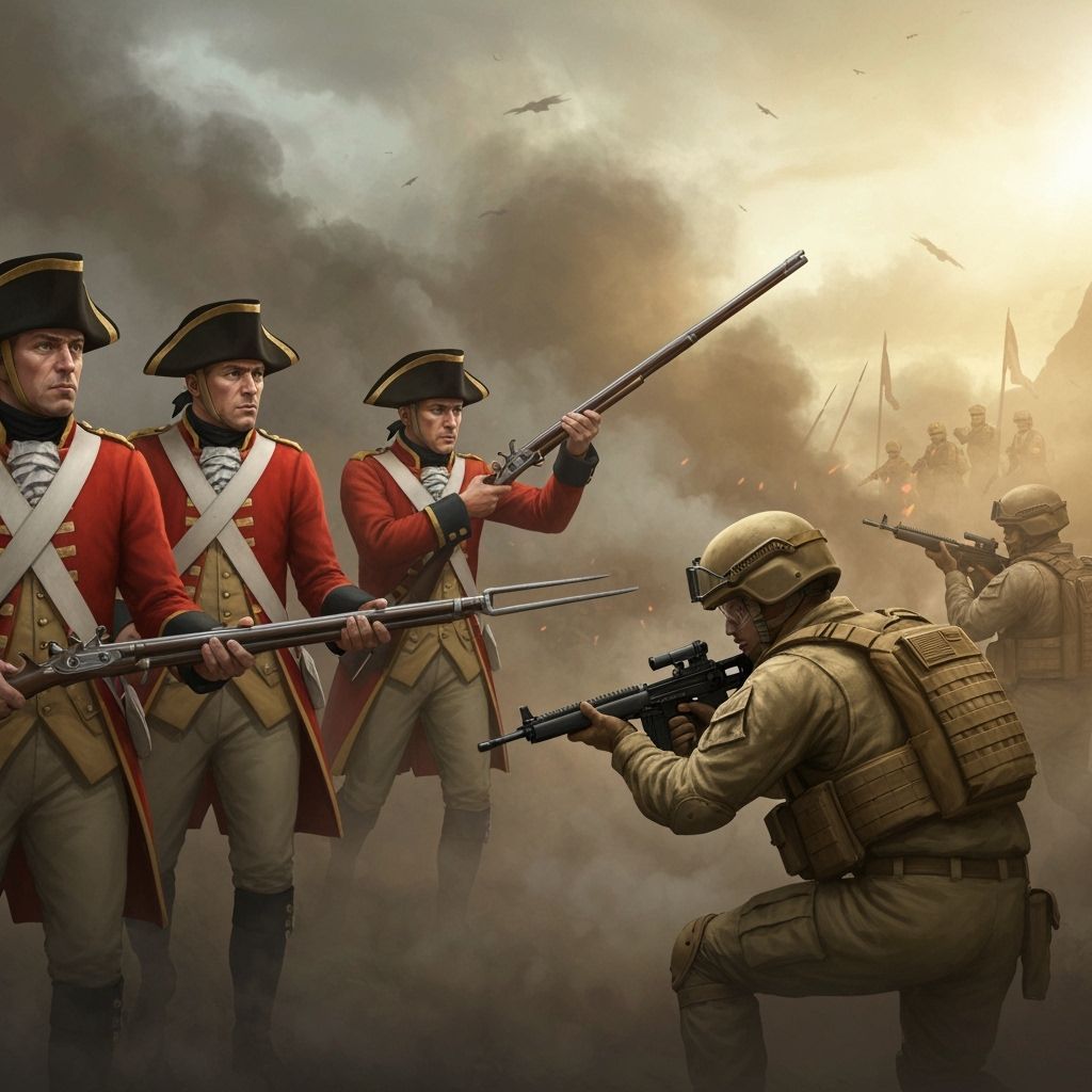 brittish redcoats vs united states marines  by @SQHacker