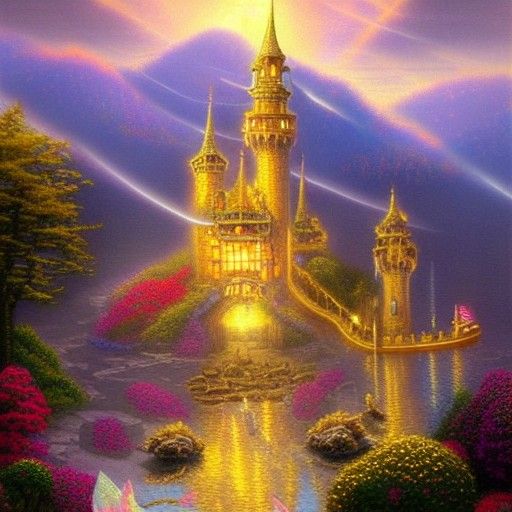A golden castle