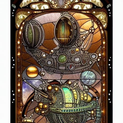 Filigree steampunk spaceships 2
