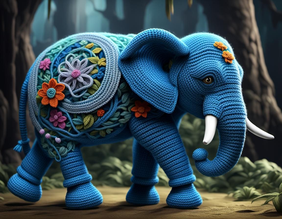a blue elephant 2