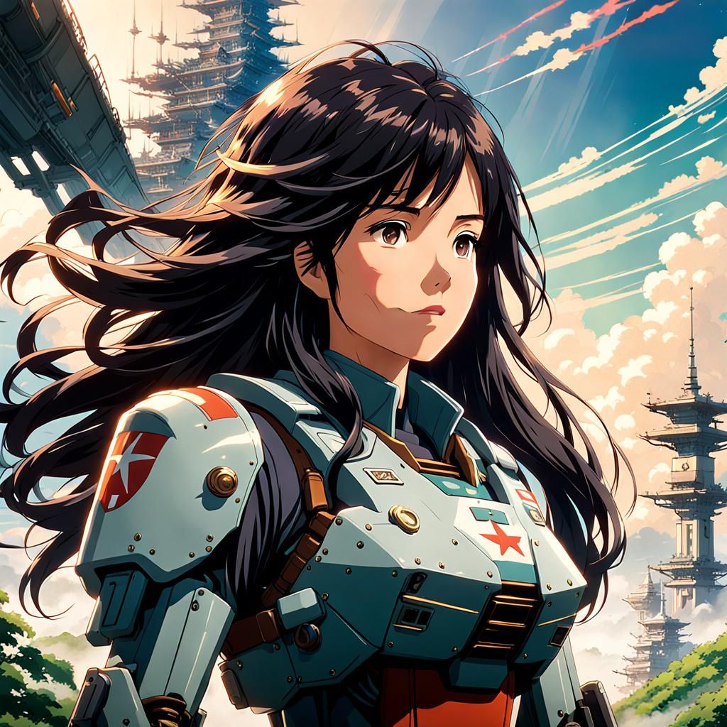 Mech Pilot Kanbayashi Shiori - AI Generated Artwork - NightCafe Creator