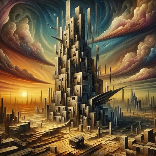 Surreal cubist dreamscape 3