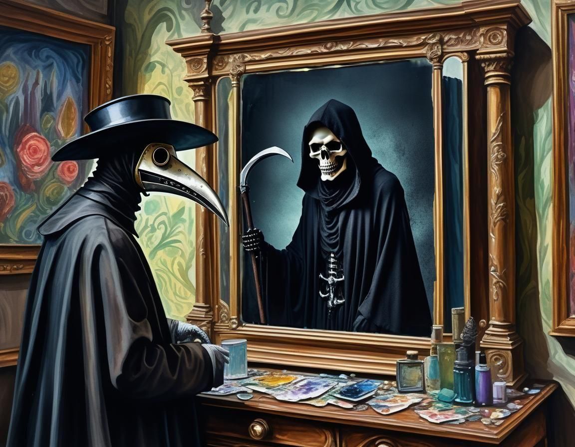 Plague Doctor's Mirror Image  by @nafri