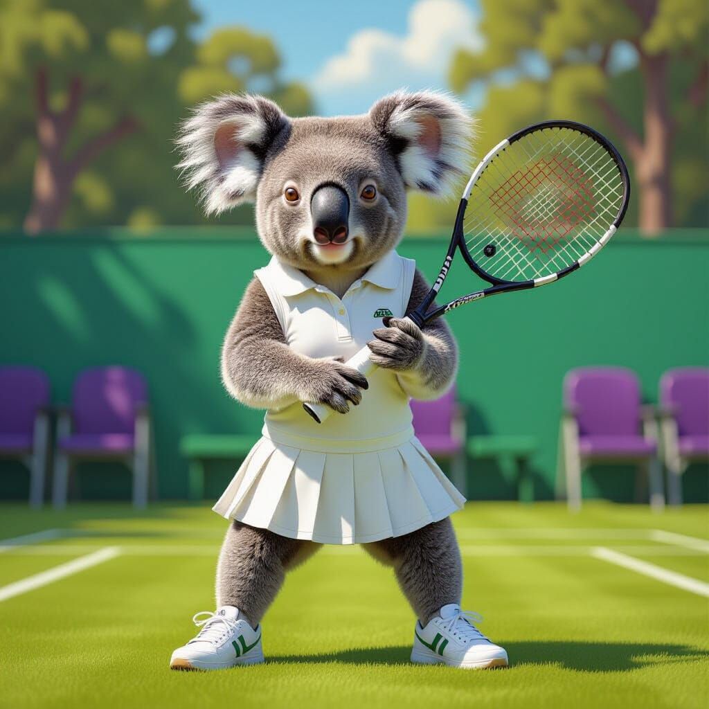 Bossing the court at Wombledon  by @szvh