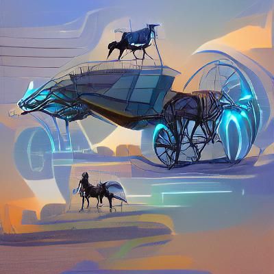A futuristic horse and buggy.