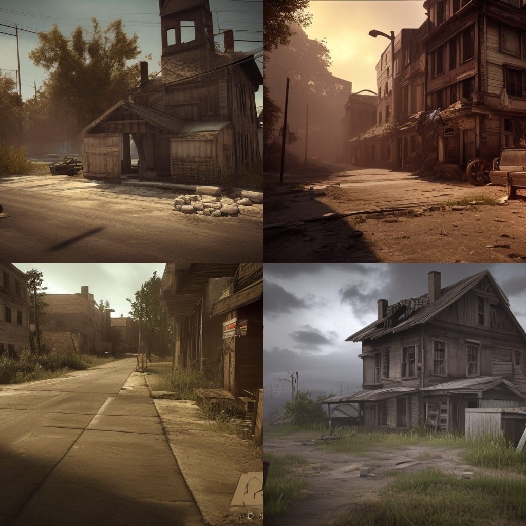 abandoned town