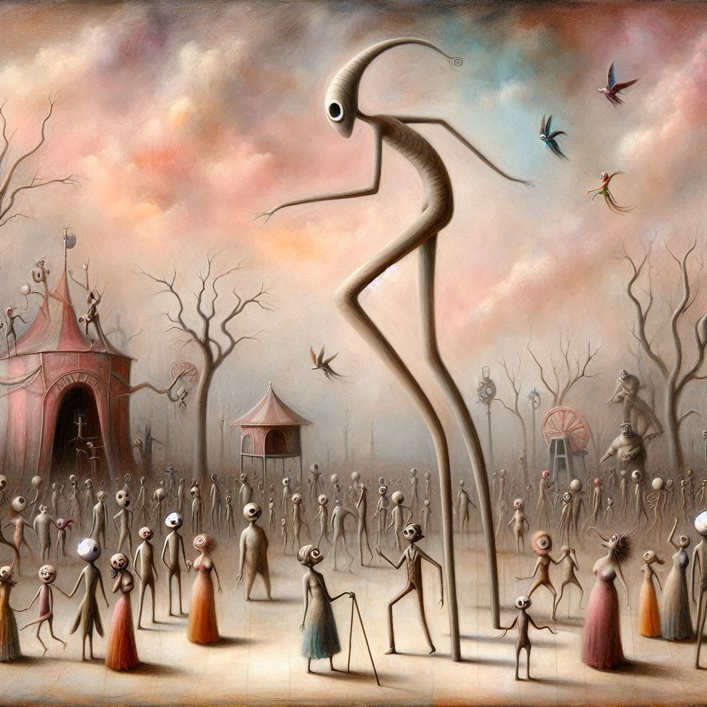 The stilt walker