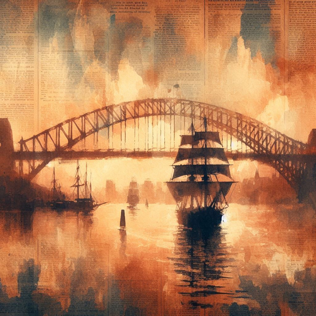 Tall ship in Sydney Harbour