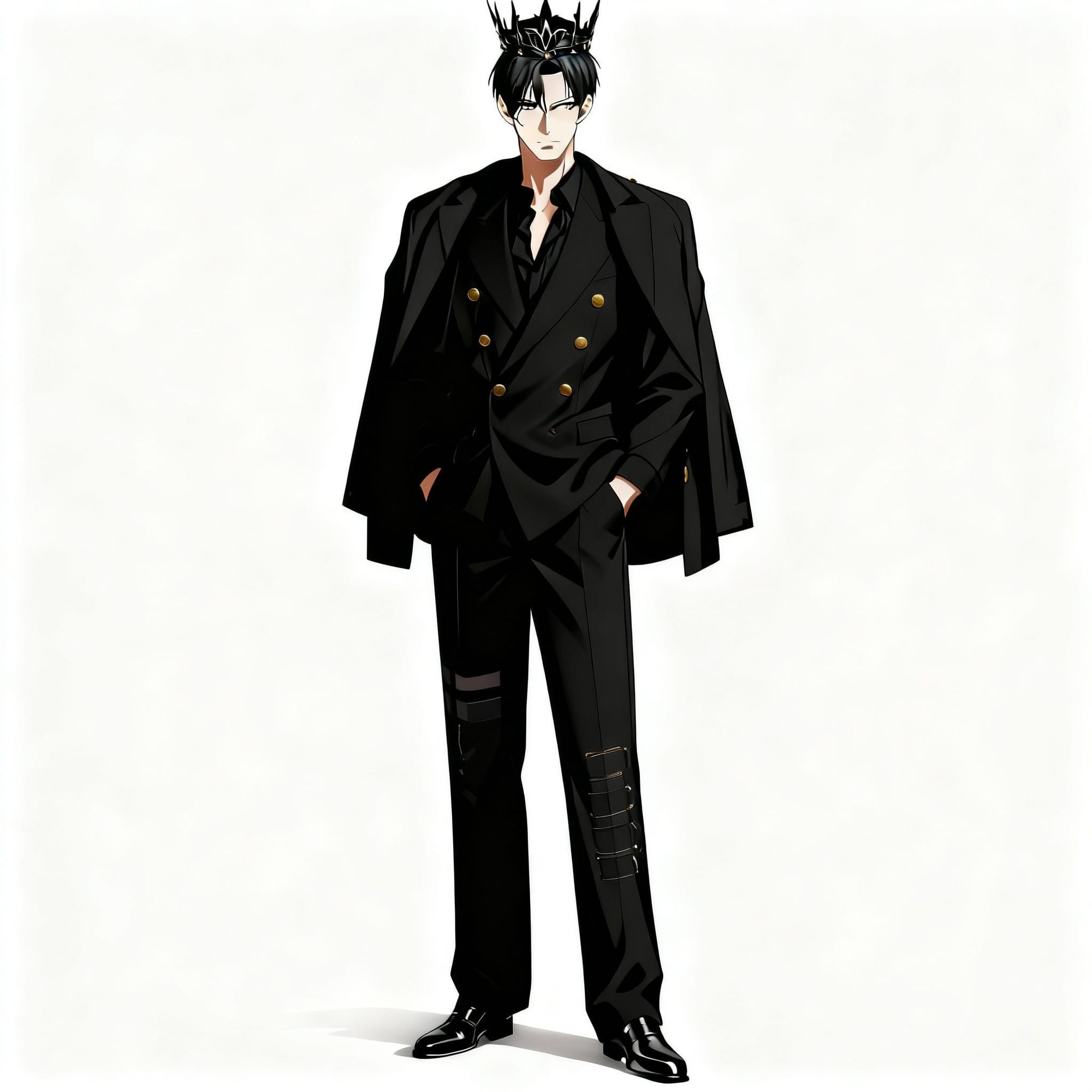 • Anime style
• Age: 27
• Full body must be completely visible
• Long, sleek hair like Aizen Sosuke at his peak
• Strong, sharp facial featu...