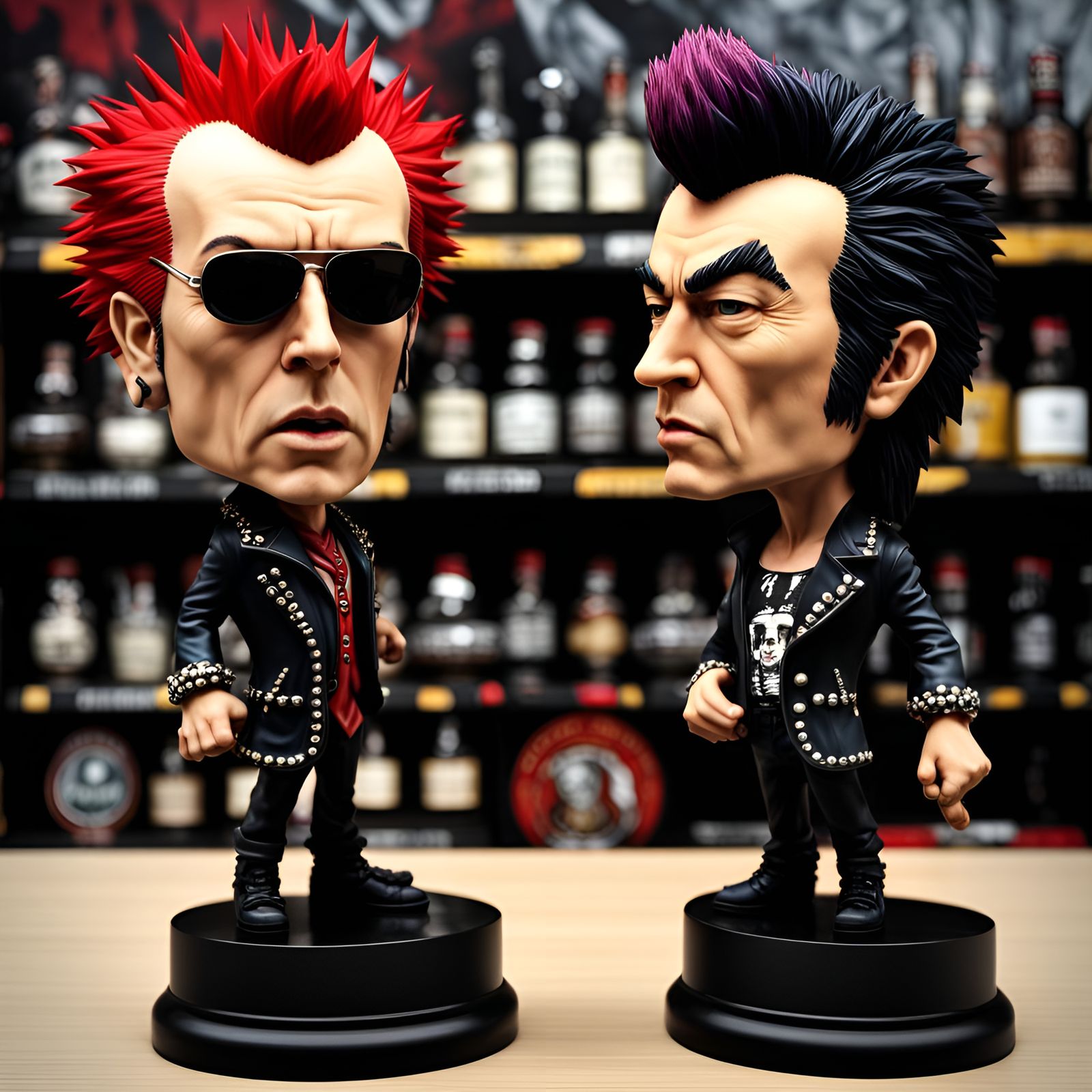 Punk Rock Bobbleheads   by @HeWhoCannotBeNamed 