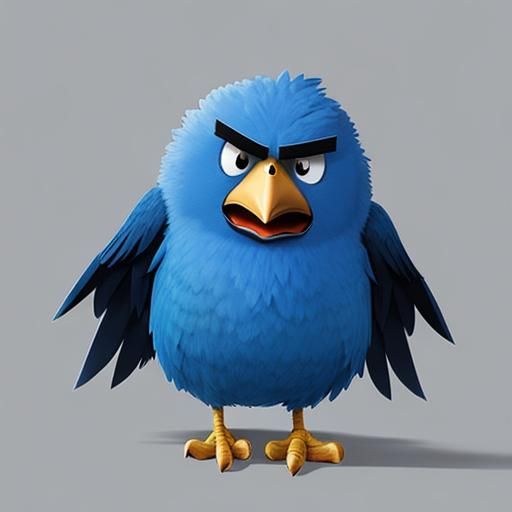 an angry twitter bird