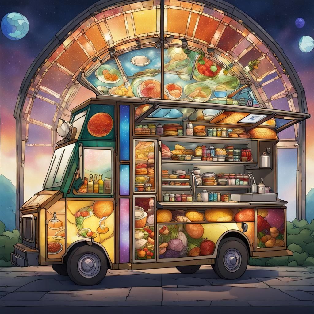 Food Truck - AI Generated Artwork - NightCafe Creator