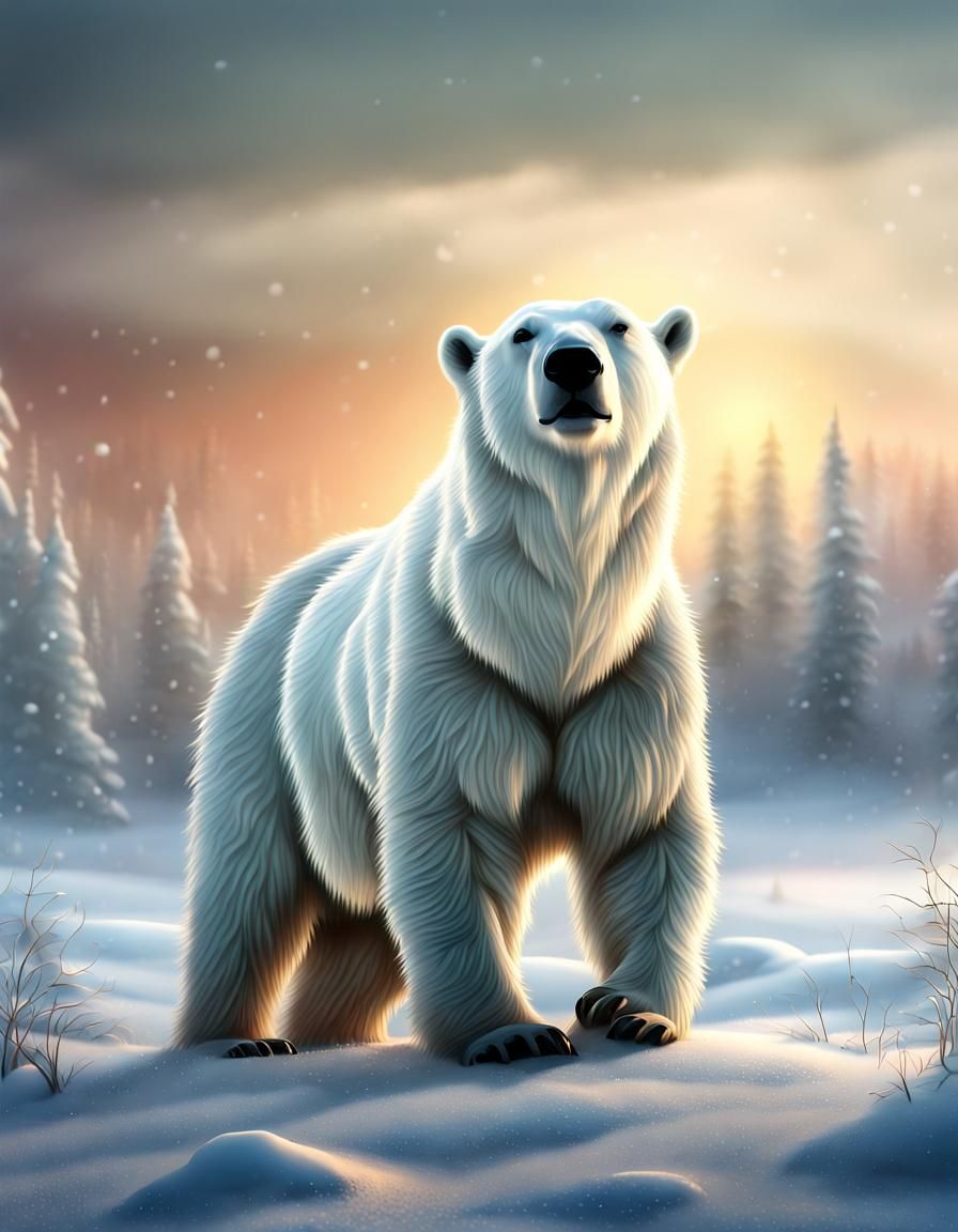Polar Bear  by @Giedre