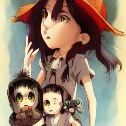 Lovecraftian, Adorable big eyes friendly monsters,