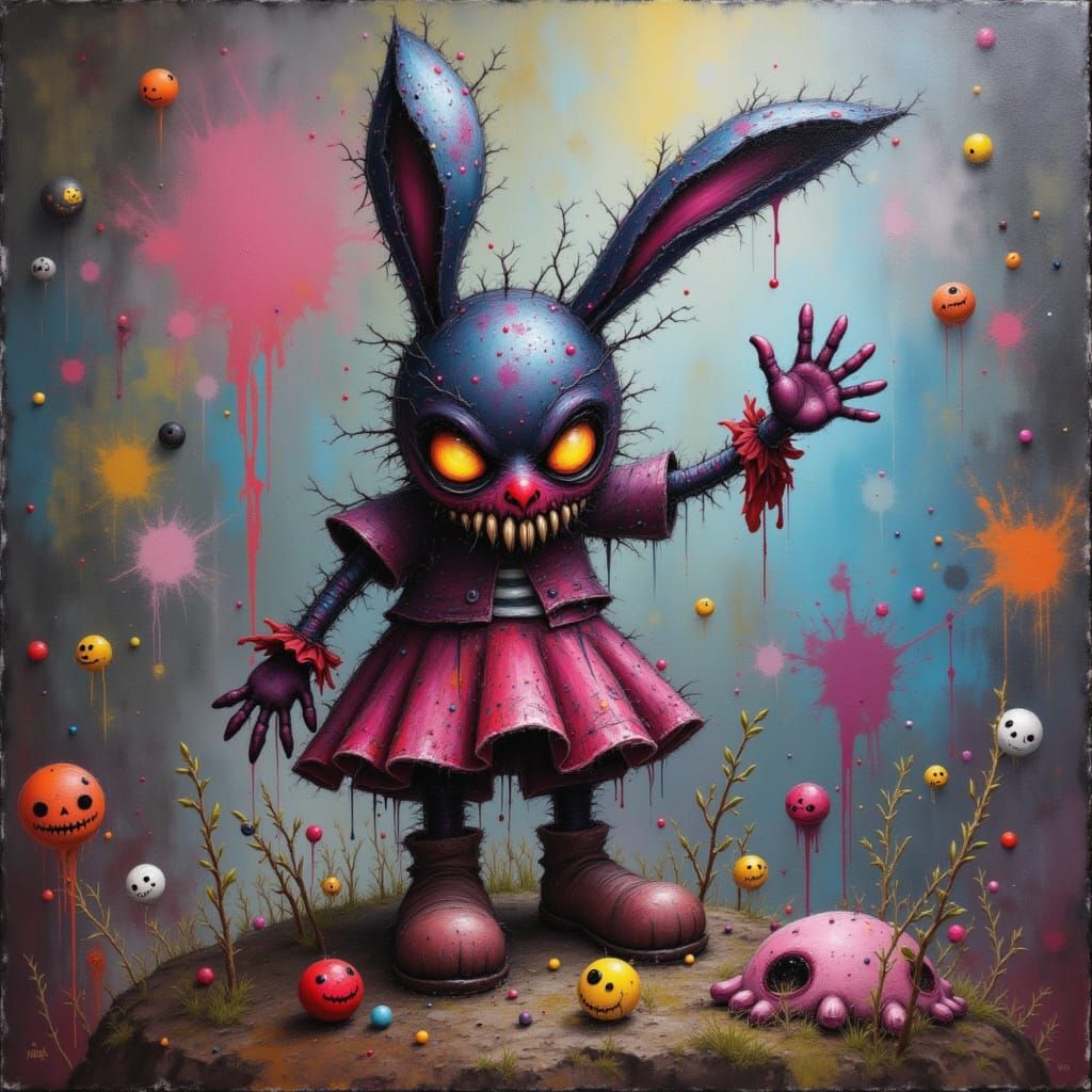  <lora:BrokenBunnie:1.0> Wicked Jester BrokenBunnie