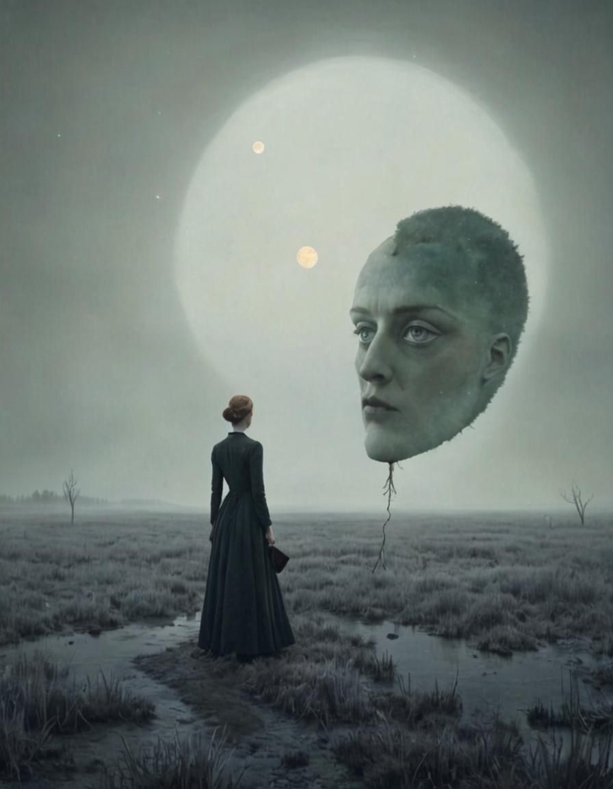 Starlit Mire: Surreal Dreamlike Photography