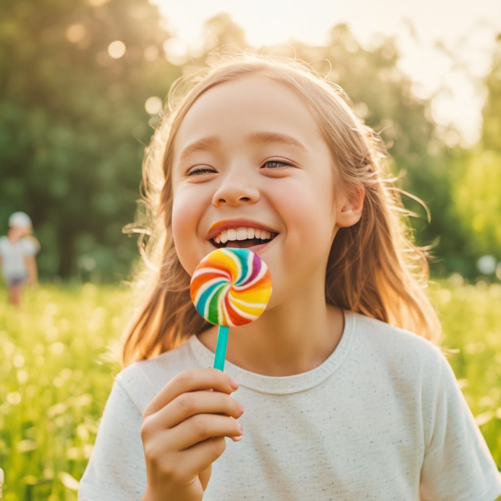 Innocent Summer Joy in Vibrant Colors