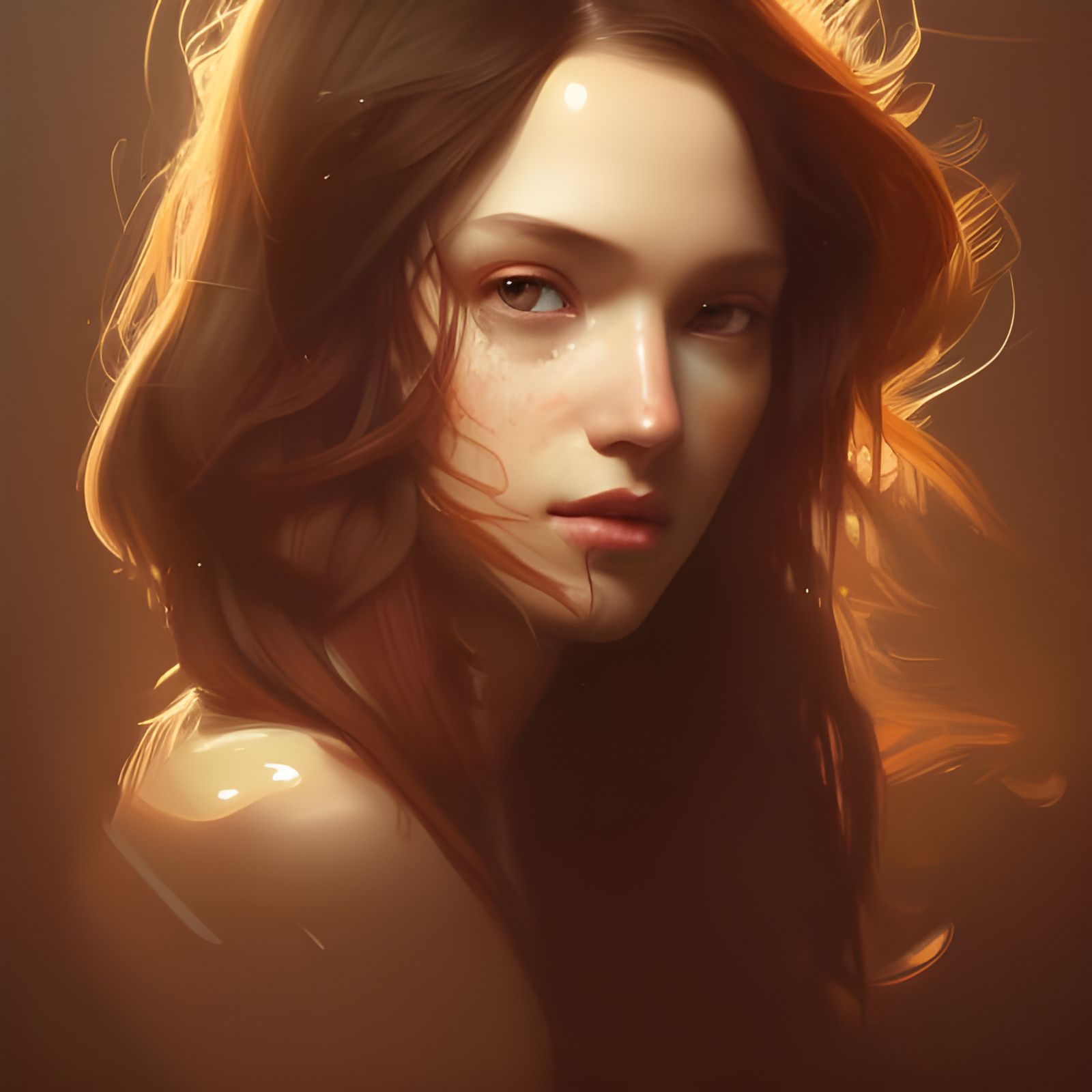 beautiful  girl bright eyes