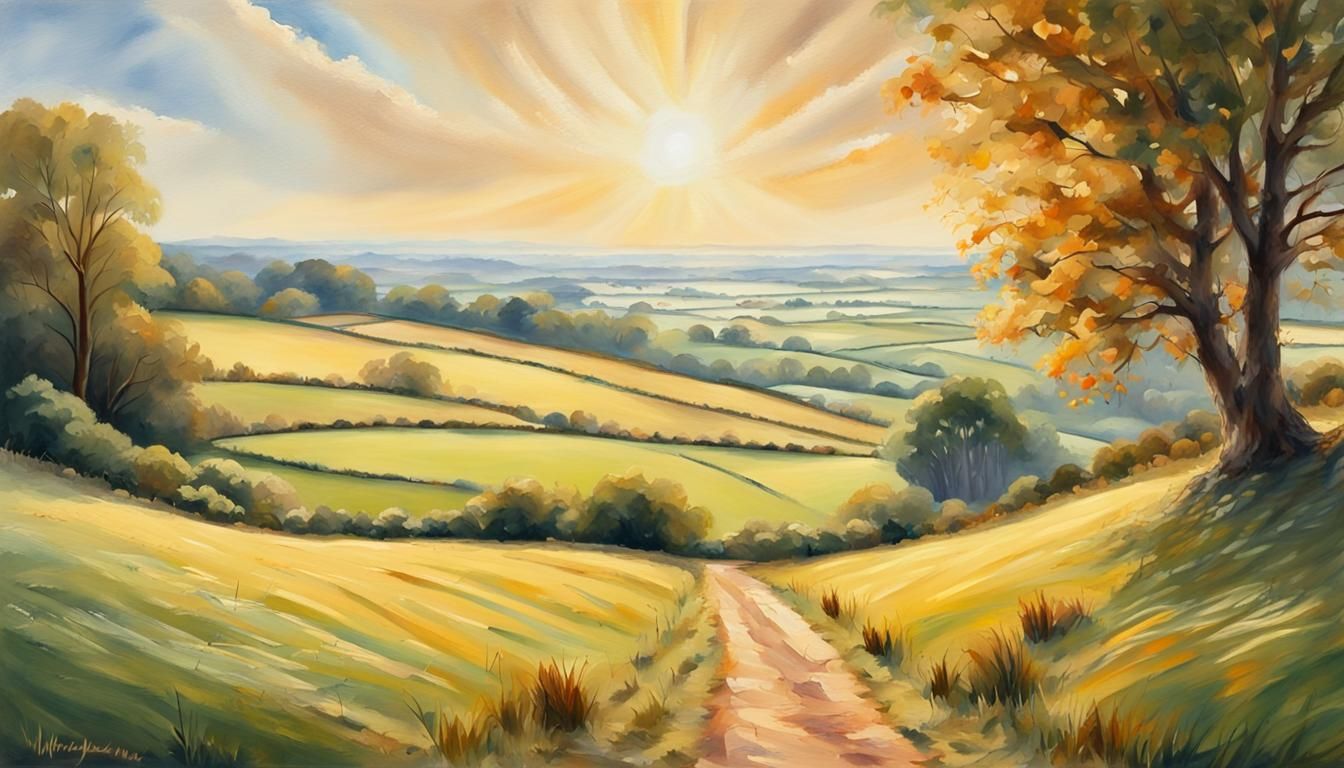 Sun On The Landscape