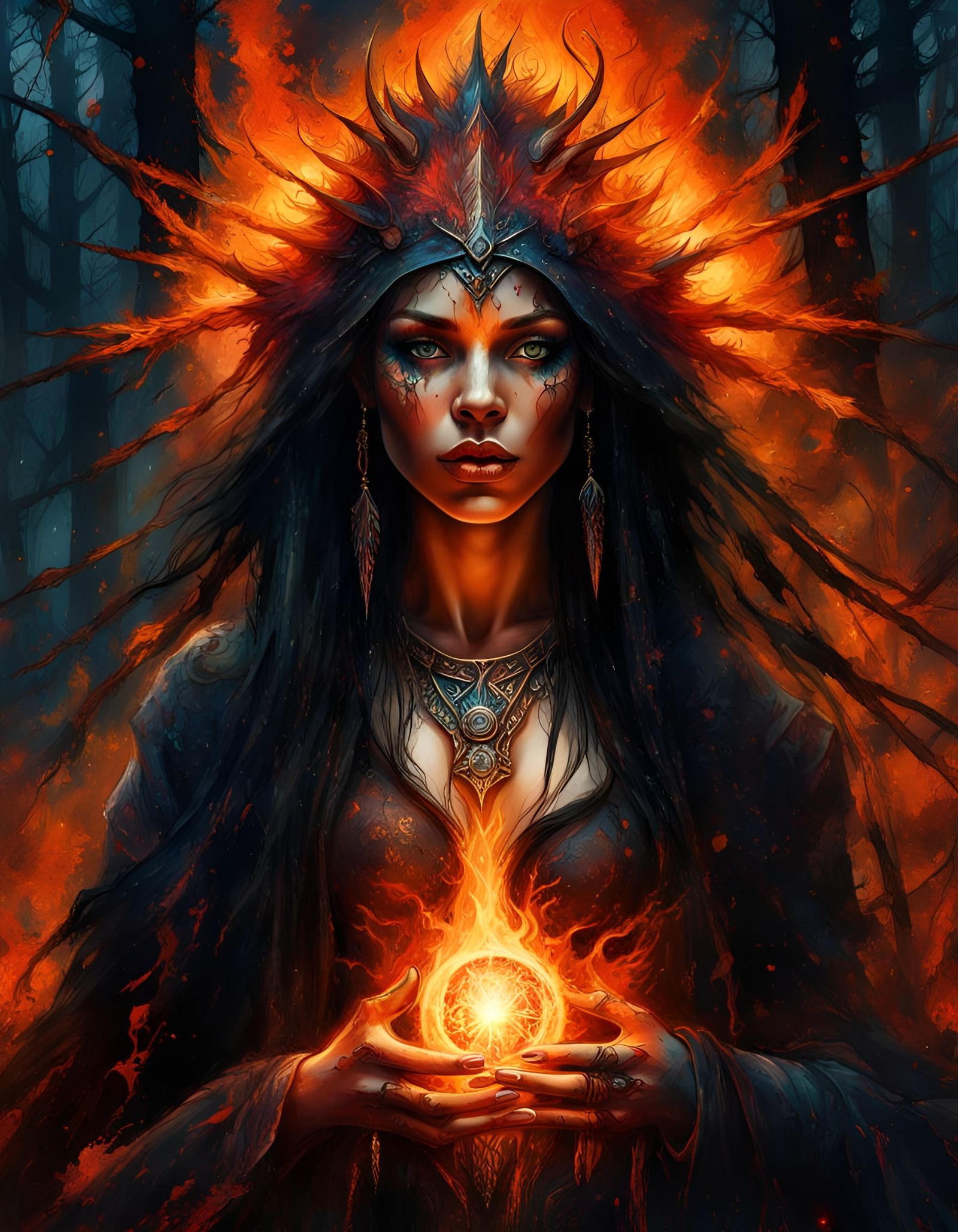 Evil Sorceress  by @Rosie