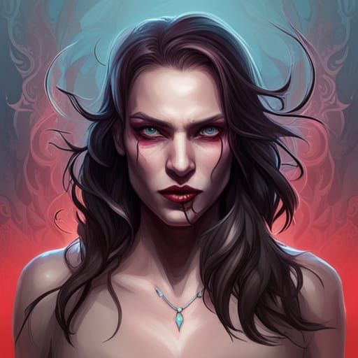 Female Vampire - AI Generated Artwork - NightCafe Creator