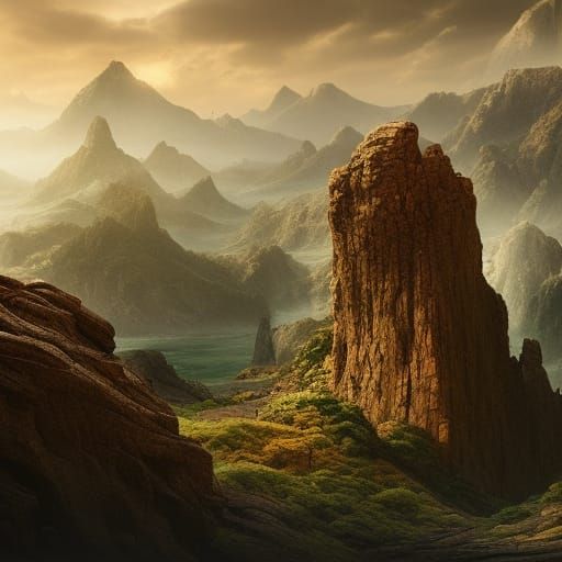 Beautiful rocky landscape undiscovered
